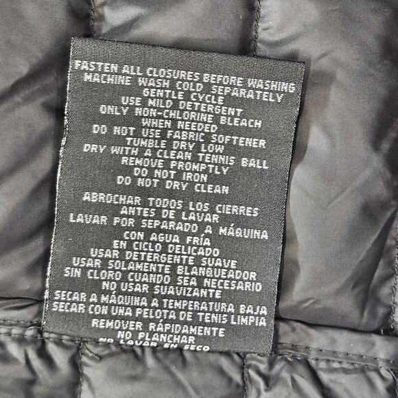 32 Degrees Heat Ultra Light Down Jacket Womens Size S Black Zip Pockets Full Zip - Picture 10 of 12